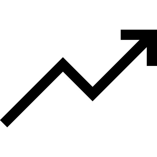 Arrow chart success arrow icon