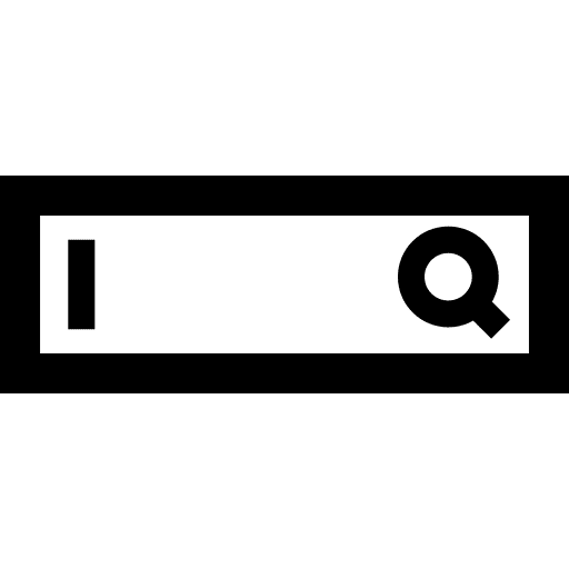 Computer website search bar search icon