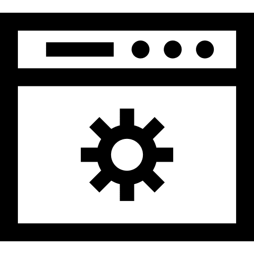 Web settings tool website option icon