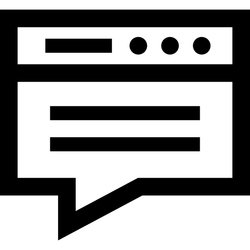 Blog conversation speech chat icon