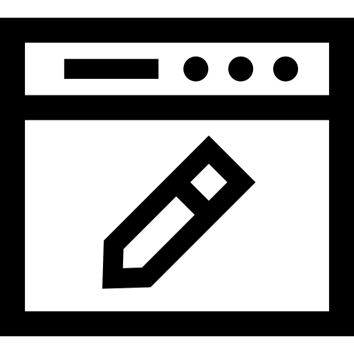 Web design internet designer tools and utensils icon