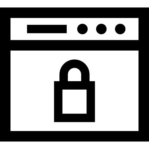 Web page computer web page security icon