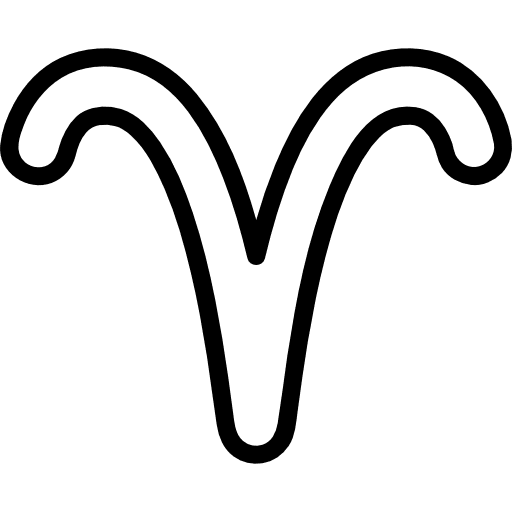 Aries horoscope zodiac astrology icon