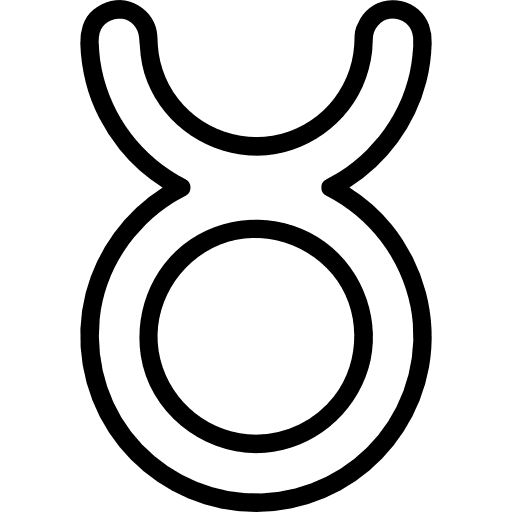 Taurus zodiac horoscope astrological icon
