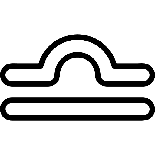 Libra astrological zodiac sign icon