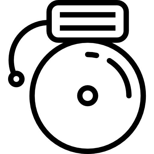 School bell sound ring education icon