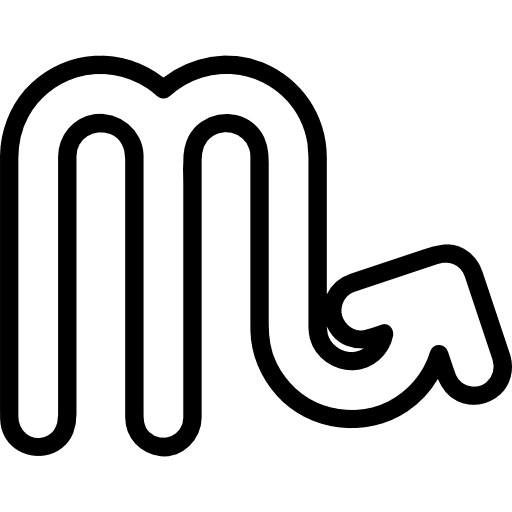 Scorpio sign horoscope zodiac icon