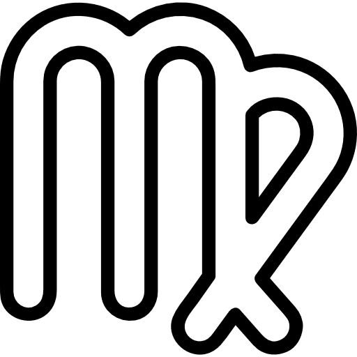Virgo symbol sign horoscope icon