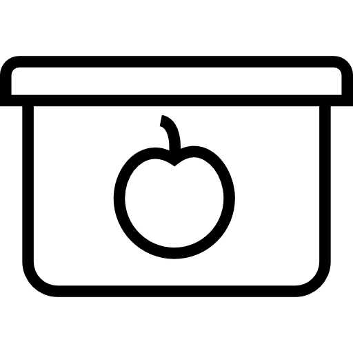 Food bag box lunch container icon