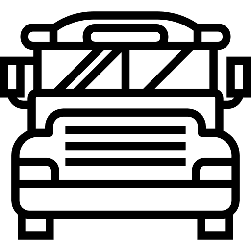 School bus transport school transportation icon