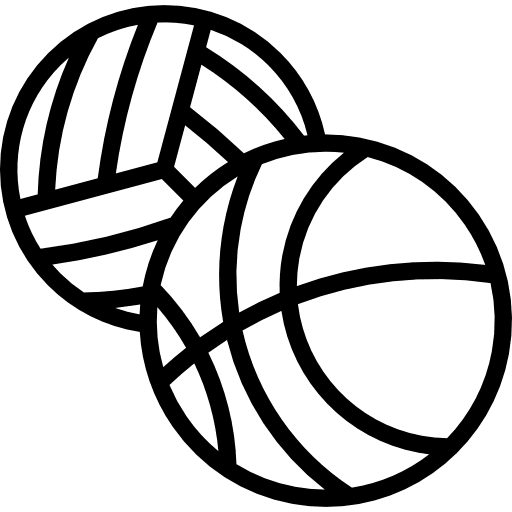 Ball sports volleyball play icon