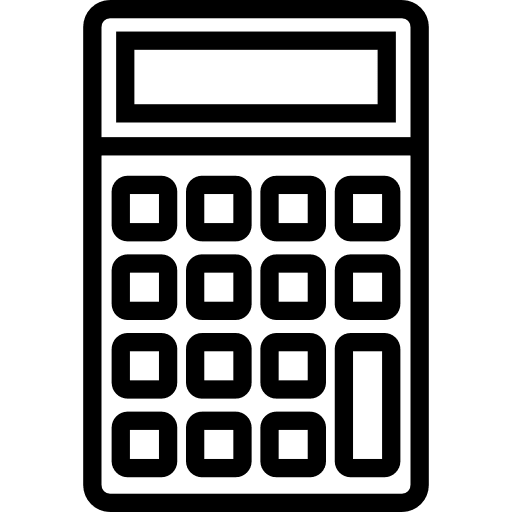 Calculator problem mathematics calculate icon