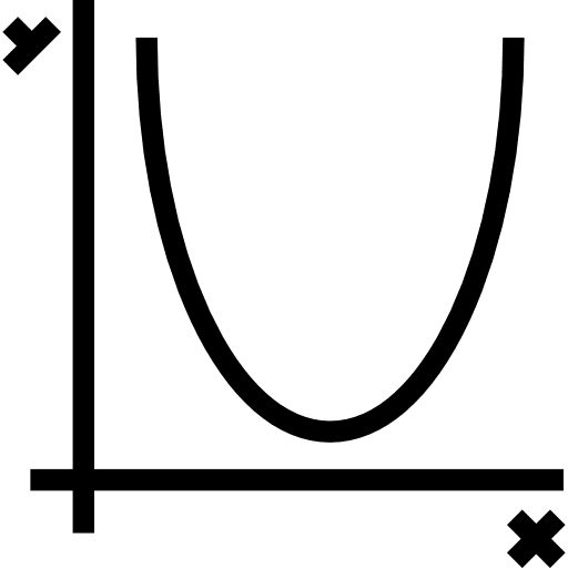 Graphic mathematics chart infographic icon