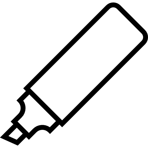 Marker school educational education icon