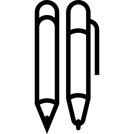 Pencil draw school pen icon