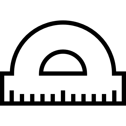 Ruler technical drawing education maths icon