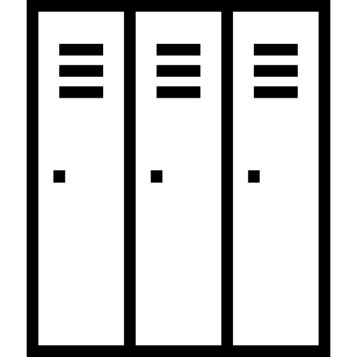 School lockers education school high school icon