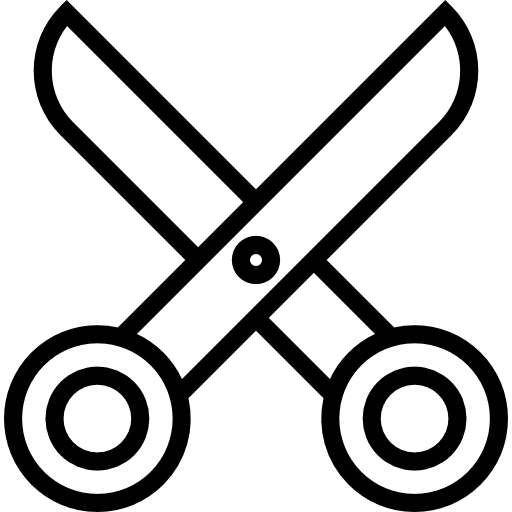 Scissors school utensil education icon