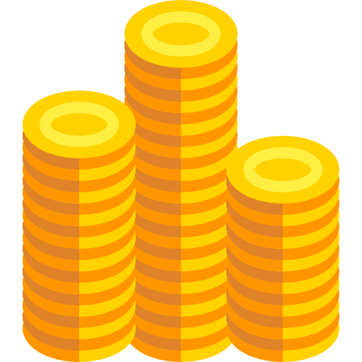 Coins banking bank cash icon