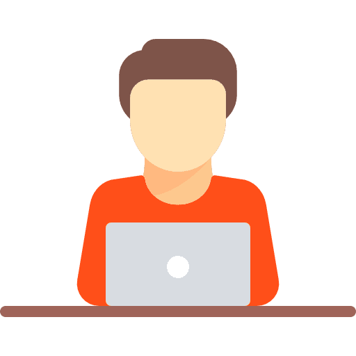 Employee computer people employee icon