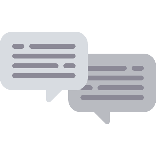 Chat interface multimedia conversation icon