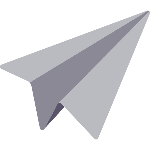 Paper plane direct message childhood icon