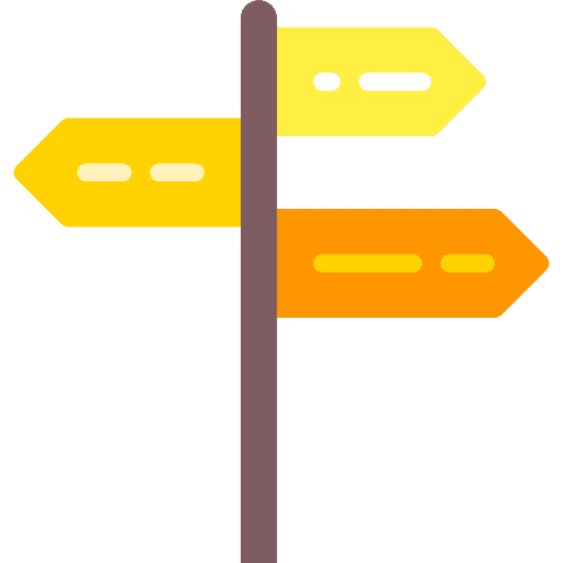 Pointer panel directions orientation icon