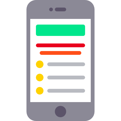 Smartphone technology iphone cellphone icon