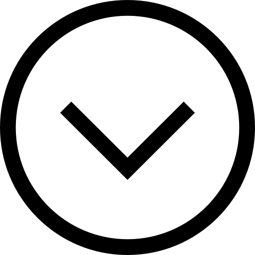 Down chevron direction down chevron multimedia option icon