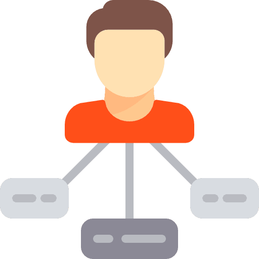 Organization people worker user icon