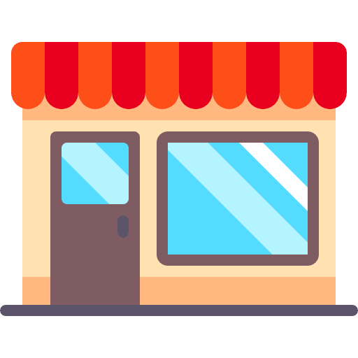 Store restaurant business empire state building icon