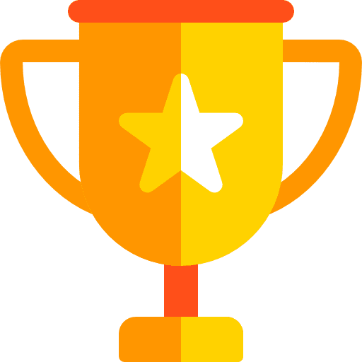 Trophy award champion trophy icon