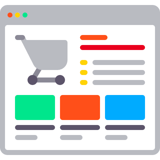 Website business online shopping shopping cart icon
