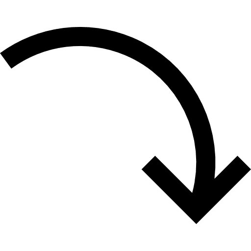 Curve arrow orientation direction curve arrow icon