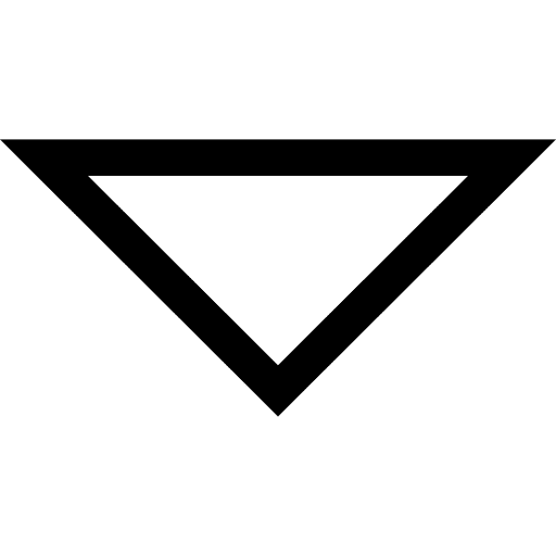 Down arrow direction orientation drop down icon