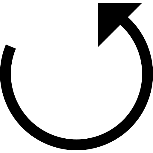 Undo direction recovery arrows icon