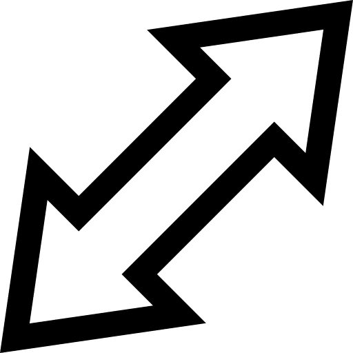 Resize enlarge arrows resizing icon