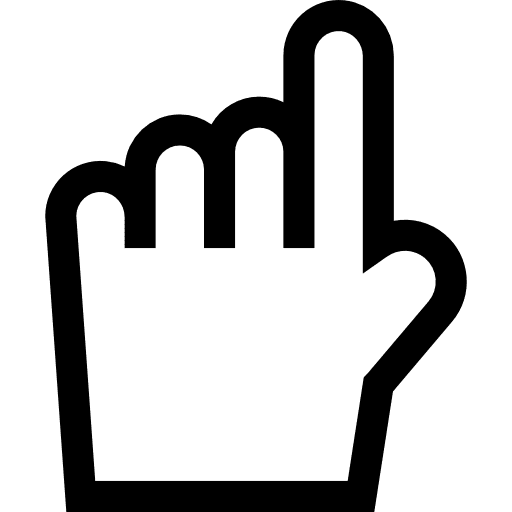 Click hands and gestures clicking hand icon