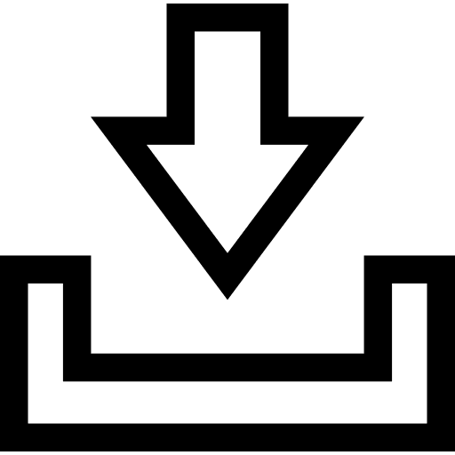 Download downloading inbox down arrow icon