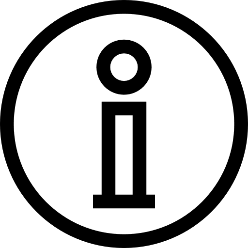 Info help customer service info icon