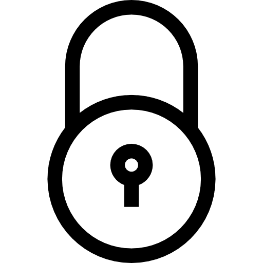 Padlock lock locked secure icon