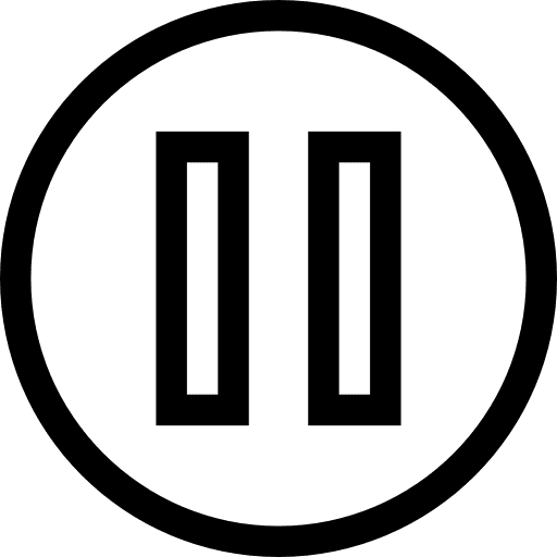 Pause multimedia music and multimedia multimedia option icon