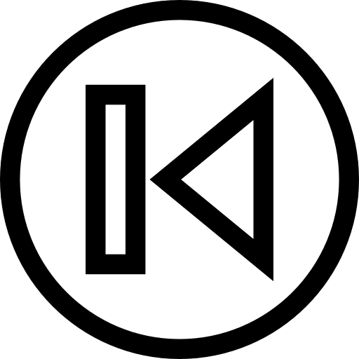 Previous multimedia option directional previous icon