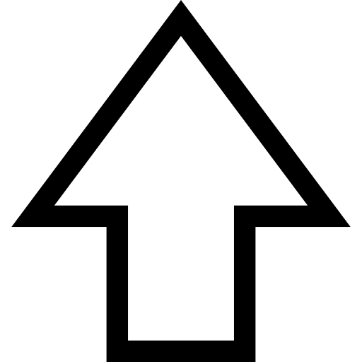 Up arrow up arrow uploading multimedia option icon