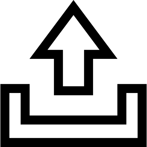 Upload up arrow uploading direction icon