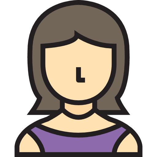 User avatar social femenine icon
