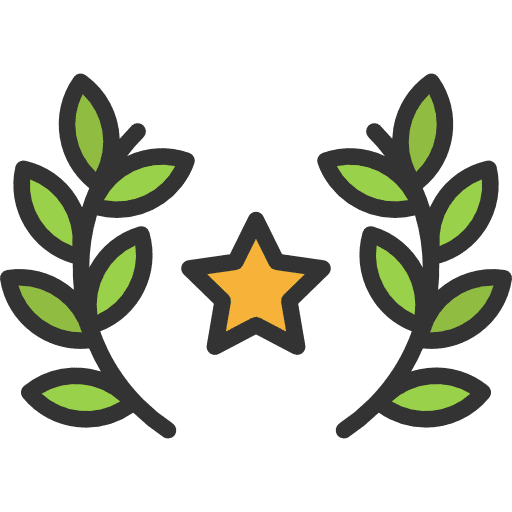 Award certification sports and competition quality icon