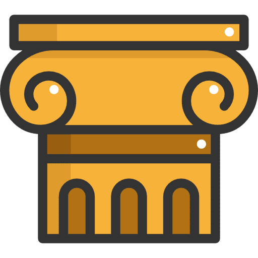 Column decoration monuments column icon