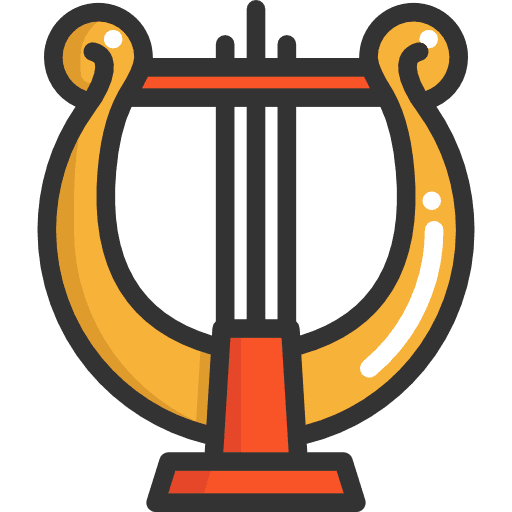 Harp musical instrument music classical icon