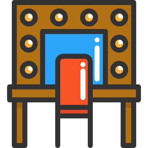 Makeup theatre entertainment buildings icon
